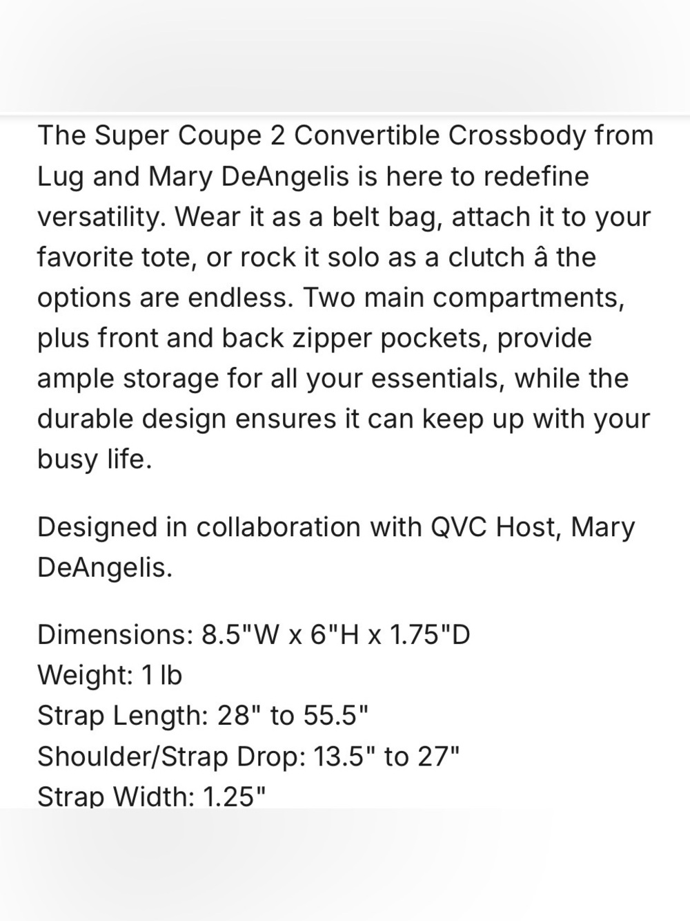 lug Guild Collection Super Coupe 2 Quilted Crossbody Bag - Picture 8 of 8